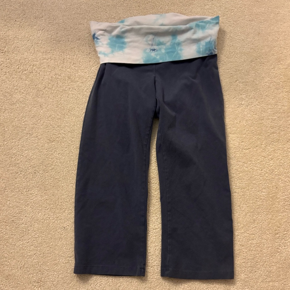 Pink Victoria’s Secret Navy Love Pink TieDye Fold Over Capris
